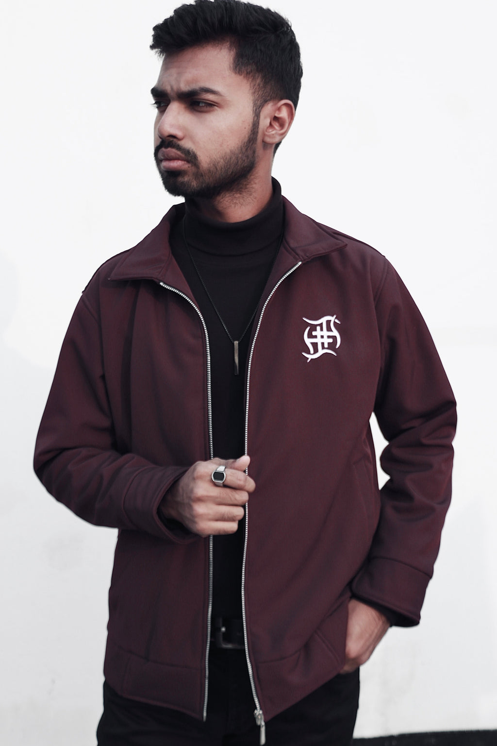 Midnight | Deep Dark Maroon Jacket
