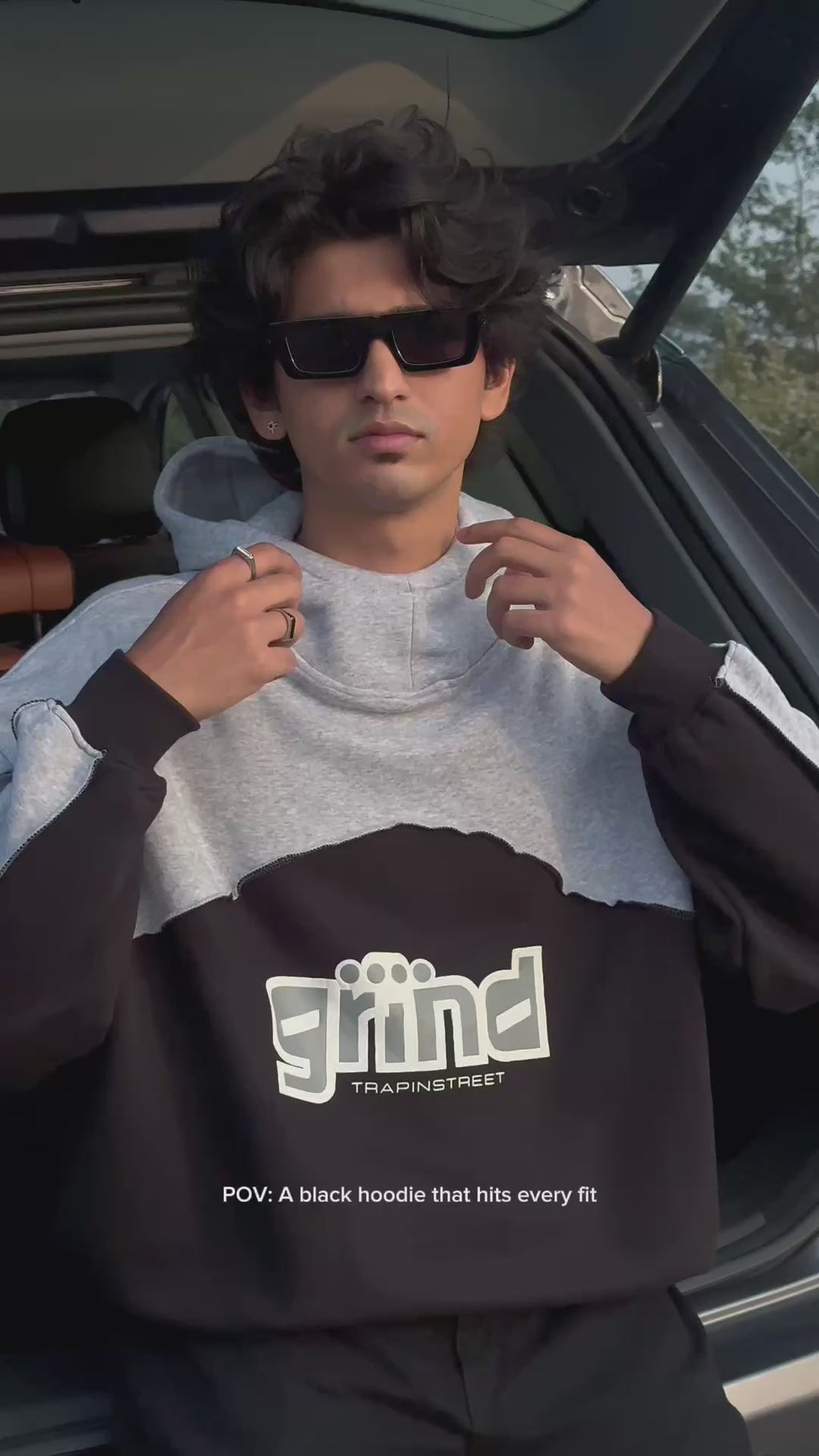 GRIND Hoodie | Black Dice